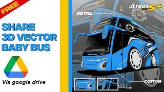 SHARE 3D VECTOR BABY BUS FREE | VIA GOOGLE DRIVE