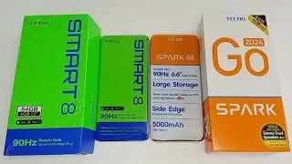 infinix smart 8 vs Tecno Spark Go 2024 : Speed test