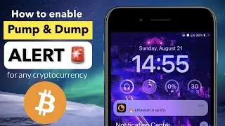 How to set alert for bitcoin pump and dump? 🚨