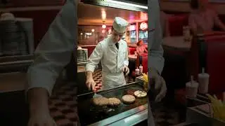 Midnight Sizzle at a Retro American Diner | Classic Burgers & Neon Vibes #recipe #aivideo #diner