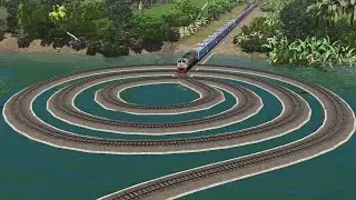 Kereta Api vs Rel Keong Obat Nyamuk