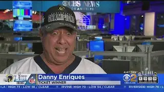 Rams Superfan Wins Super Bowl Tickets At Team Rally
