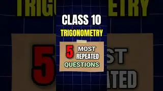 Class 10 Maths Trigonometry PYQs | Most Repeated Questions | #shorts #short
