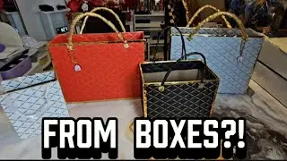 I Turned  Simple Boxes Into Elegant Gift Totes