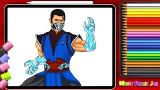How to Draw Sub-Zero from Mortal Kombat | Easy Step-by-Step Tutorial