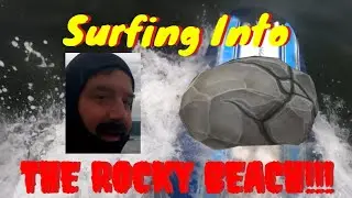 Сёрфинг на каменистом пляже! 🏄&zwj;♂️🌊#whiffinspit #canada #canadasurfing #surffilms #surfingcollision