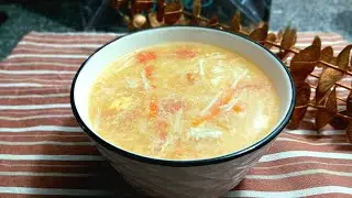 Sup cendawan enoki, sedap dihirup waktu hujan begini | enoki mushrooms soup, perfect for rainy day