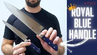 Royal Blue Mahogany Gyuto from Korin | Dream Out-of-Box Edge?