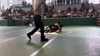 Wrestling Match. Deerfield Academy & Pomfret School.  January 11/2024. Nathan Blaya won.