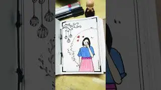 😉😉#youtubeshorts #viral #subscribe #simpledrawing #brushpen #photolover