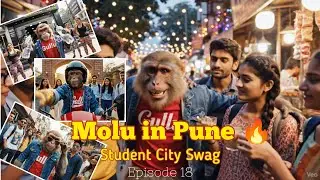 Pune Mein Molu Ka Hungama! 💥 From Shaniwar Wada to Misal Pav | Monkey vlog | Monkey vlog episode 18