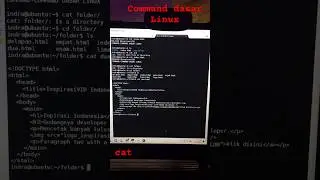 Command dasar Linux cat #devops #belajardevops