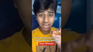 EXAMS CANCELLED DUE TO IND PAK WAR?? #exam #result #student #jee #jeemains #engineering #study
