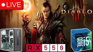 🔴 Jugando DIABLO 3 en la PC de OFICINA | RX 550 | i5-4590 | &iquest;Vale la pena en 2025? | LIVE