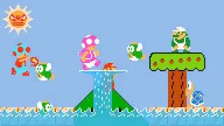SMM2 Concept: SMB1 Beach Theme