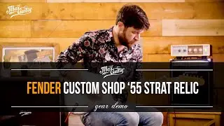 Fender Custom Shop Ltd. Edition 1955 Stratocaster Aged Sonic Blue Relic gear demo