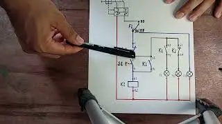 Partida Direta com Led's de Sinalização parte 2 - Diagrama - Série Comandos Elétricos