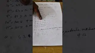 Quadratic residue class unit 5 ,numeber theory 