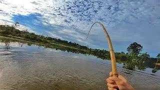Era para ser uma simples pescaria com VARA DE BAMBU...