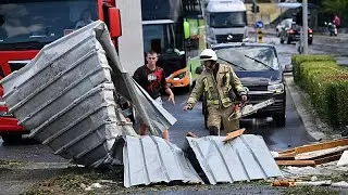 Violent storms strike central Europe following intense heatwave