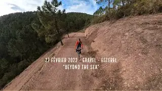 Gravel bike - C&ocirc;te d'Azur - French Riviera - Tour in Esterel mountains beyond the sea.