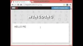 How to translate wingdings