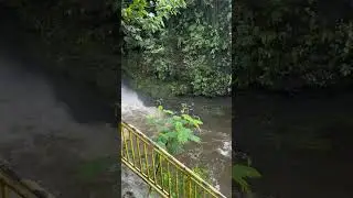 Sauniatu Waterfall in the Rain