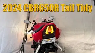 2024 HONDA CBR650R TAIL TIDY + INTEGRATED TAIL LIGHT FROM TUCKED UP SYSTEMS