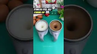 STAINLESS STEEL SELF STIRRING CUP. #explained #kitchenware #kitchengadgets #home #cup