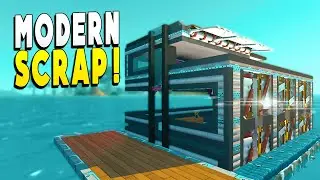 Modern Scrap House Turns Base From Bleak to CHIC! - Scrap Mechanic Survival EP 24