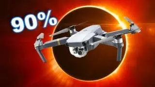 90% Total Solar Eclipse 2017 from a DJI Mavic Pro Drone - TheRcSaylors