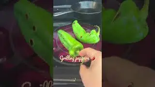 Grilling peppers #grill  #peppers