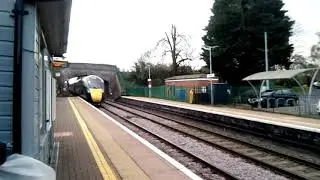 GWR class 801 thundering at great bedwyn.