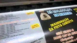 Mutoh Valuejet 1304 - Imprimindo em Lona