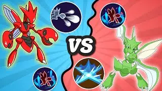 Scyther Dual Wingbeat V/S Scizor Bullet Punch Move Comparison