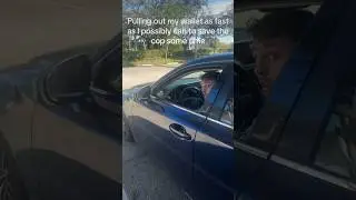 Pulling out my wallet as fast as possible to save the cop some time #comedy #funny #cops #tiktok