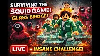 😱 Squid Game Glass Bridge LIVE 🔥 Non Stop Funny Music 🎶