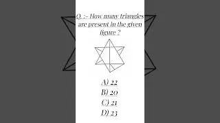 How many triangles are there?/Counting figures?/Reasoning classes #upsi #upsireasoningclasses