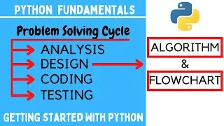 Python Fundamentals | Algorithm and Flowchart Hindi | Getting Started With Python