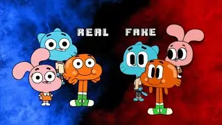 &ldquo;Real vs. fake&rdquo; Gumball characters. 😒🥸 #shorts