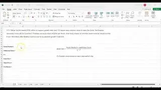 Chapter 3 Problem 14 CFIN7 Excel