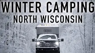 Winter Truck Camping in the Snow | Scout Kenai in Northern Wisconsin