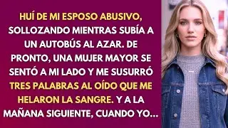 Hui De Mi Esposo. En El Autobús, Una Mujer Mayor Me Susurró Tres Palabras… Y Me Quedé Helada.