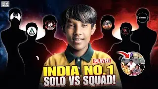 BGMI Solo vs Squad 🔱 | History Created | World Record Match💥 VIMOX GAMING #bgmi 