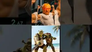 SHREK and Leonardo - Songs Missing Sigma, brain rot #brain rot #funny