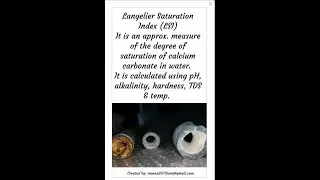 Langelier Index || Langelier saturation index || LSI || #shorts || #youtubeshorts #viral #water