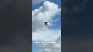 Swedish Air Force Gripen Take off at The Royal International Air Tattoo 2025 #riat #gripen #saab