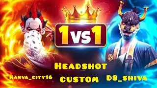 1vs 1 only hedshot custom in Free fire part -1