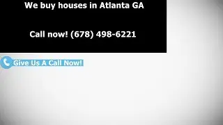 We Buy Houses Atlanta GA - Sell Your House Fast Atlanta