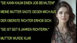 „Sie kann kaum einen Job halten!“,sagte meine Mutter vor Gericht  doch der oberste Richter erhob